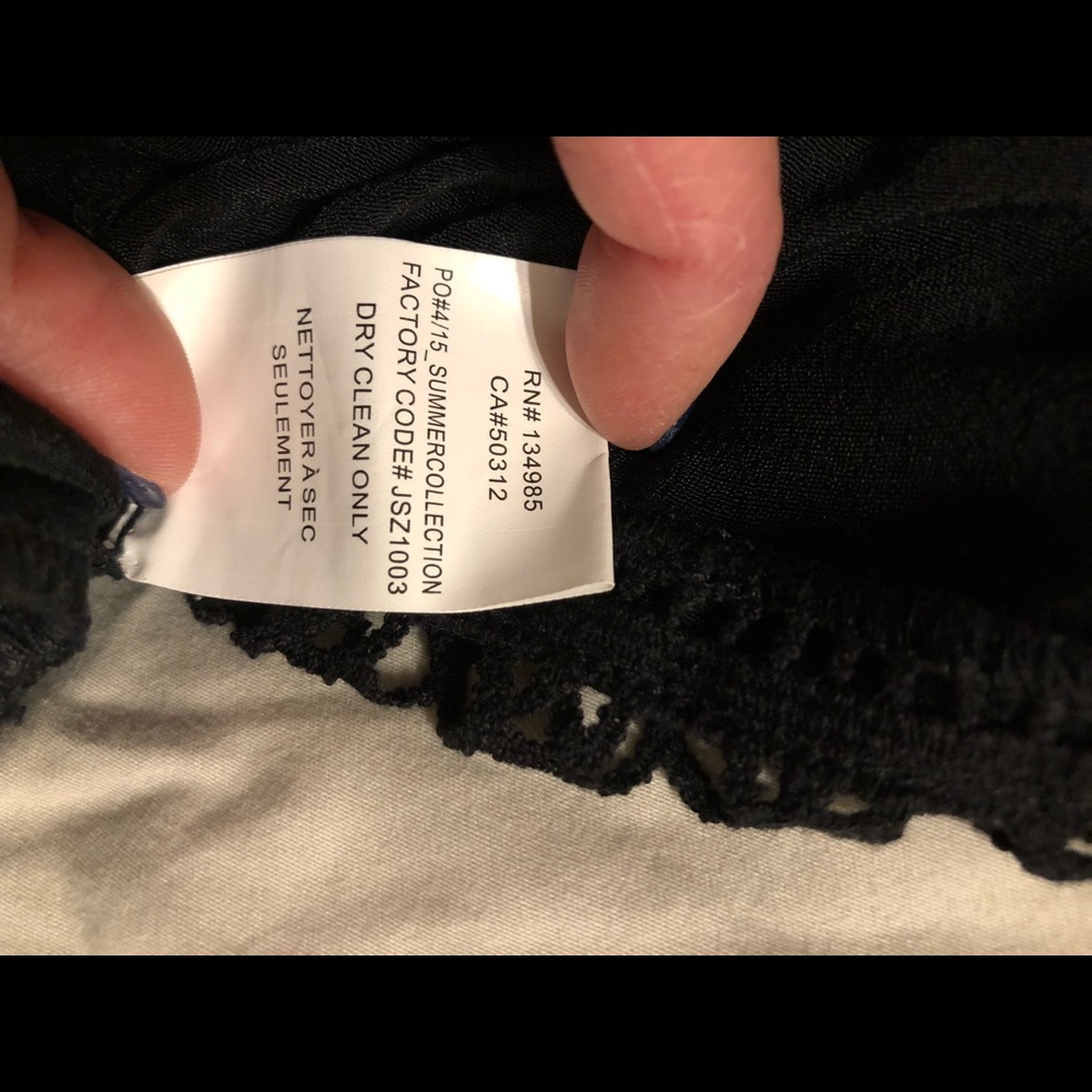 For Love and Lemons Black Apron Mini Dress medium - Picture 6 of 6